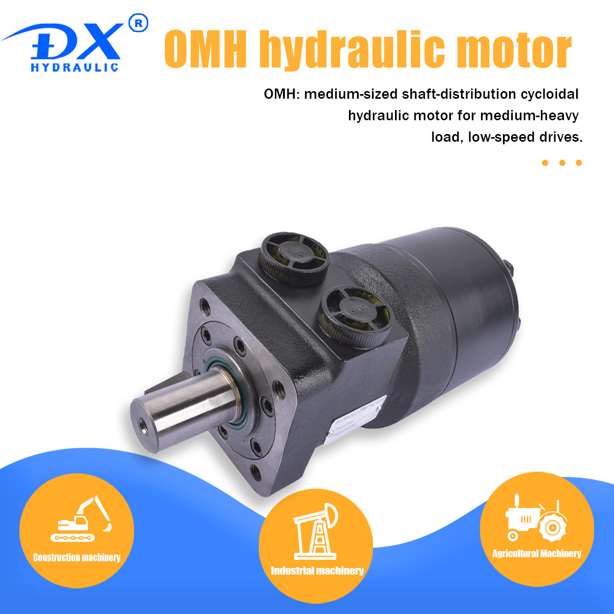 OMH Medium-sized Shaft-distribution Cycloidal Hydraulic Motor