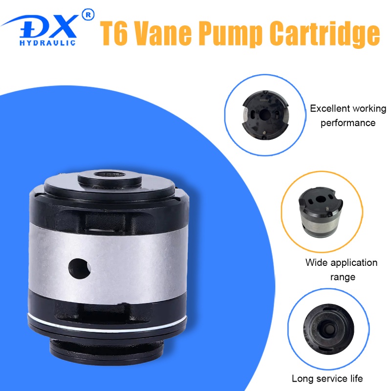 T6 C Series Dowel Pin Type Vane Pump Double Oil Seal Structure Pump Cartridge Kits For Denison