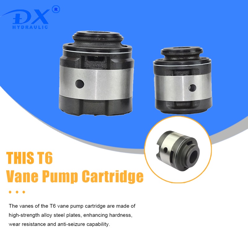 T6 C Series Dowel Pin Type Vane Pump Double Oil Seal Structure Pump Cartridge Kits For Denison