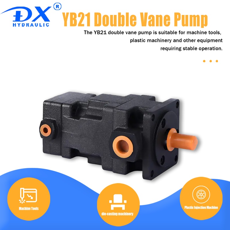 YB2-21 Stable Reliable Double Pump Hydraulic Vane Pump With Medium And Low Pressure